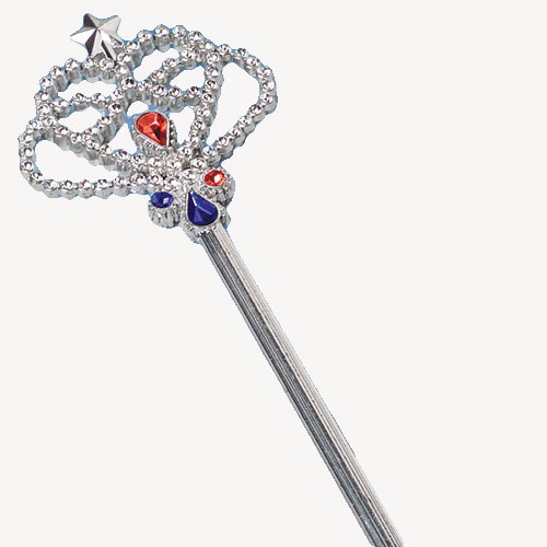 Silver & Gold Plastic Jeweled Wands<br>15 3/4"-1 dozen